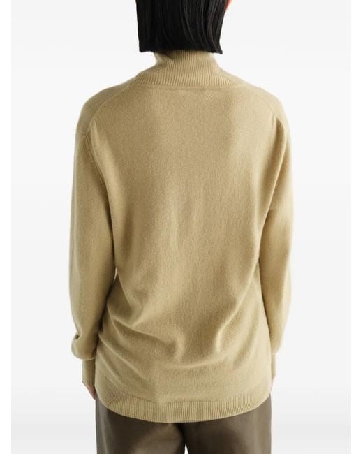 Lemaire Natural Stand-Collar Sweater