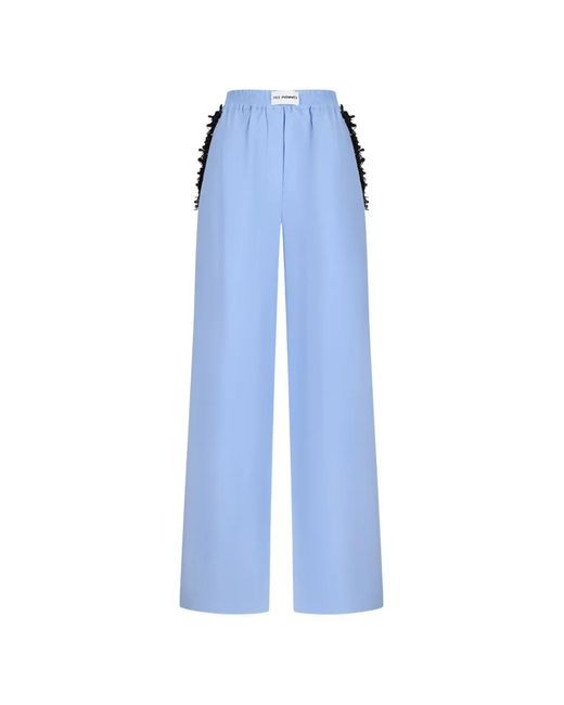 Des Phemmes Blue Fringed Trousers