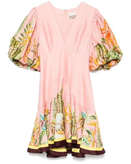 ALÉMAIS Papaya ミニドレス Pink