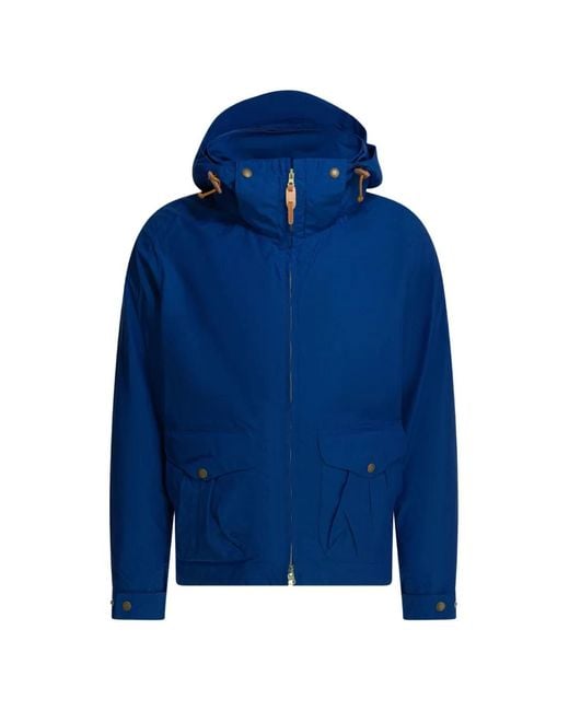 Ceccarelli Blue Hooded Zip-Up Jacket for men