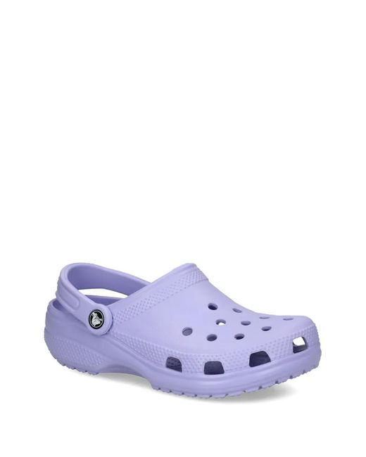 CROCSTM Purple Classic Perforated Clogs