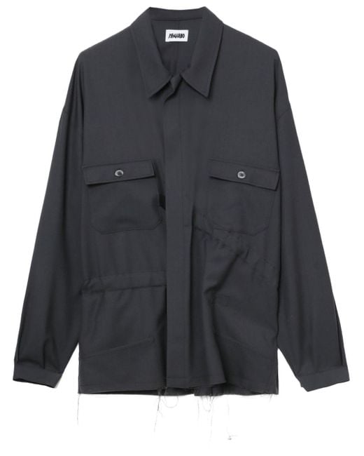 Magliano Black Drawstring-waist Virgin-wool Jacket for men