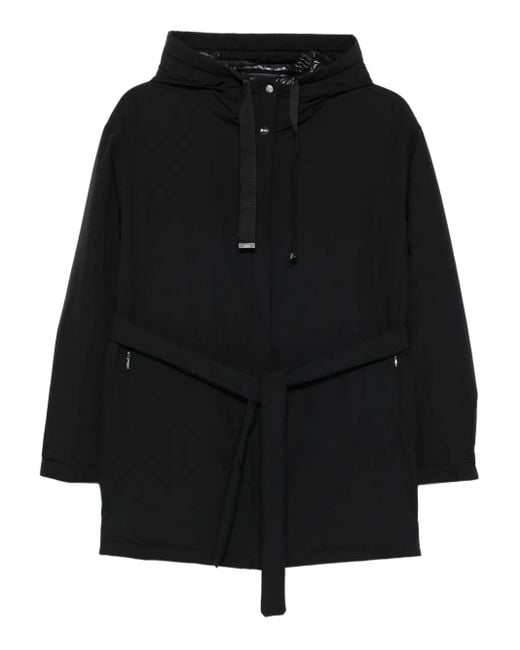 Herno Black Belted Jacket