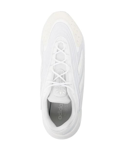 Adidas White Ozelia Low-Top Sneakers for men