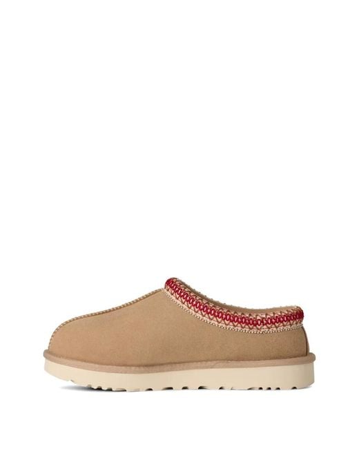 Ugg Brown Tasman Ii Suede Flatform Slippers