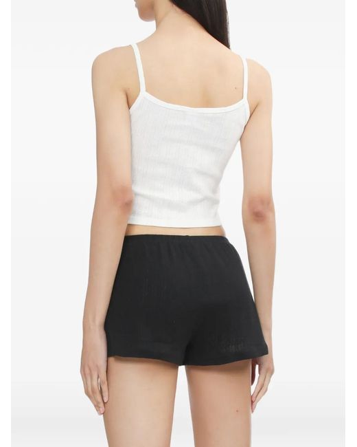 A Bathing Ape White Heart Ribbed Tank Top