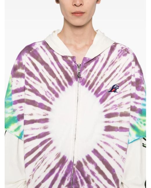HELLSTAR Pink Tie-Dye Hoodie for men