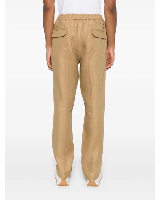 Moncler Natural Linen Track Pants for men