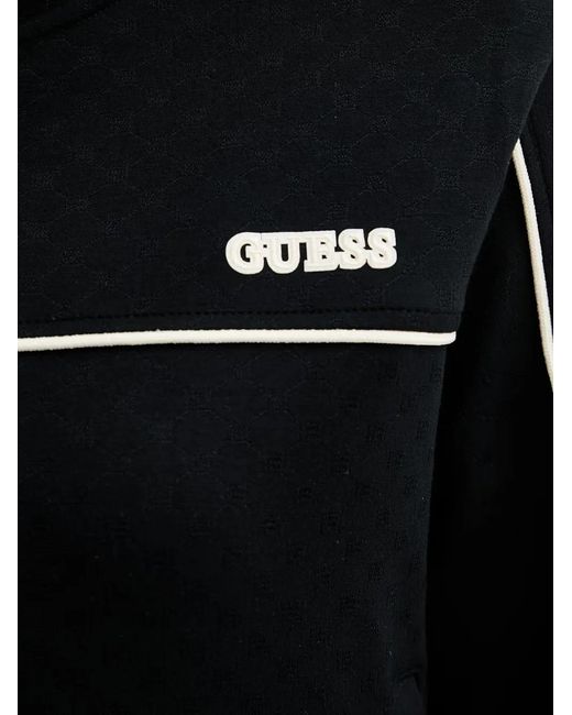 Sweat À Patch Logo Guess en coloris Black