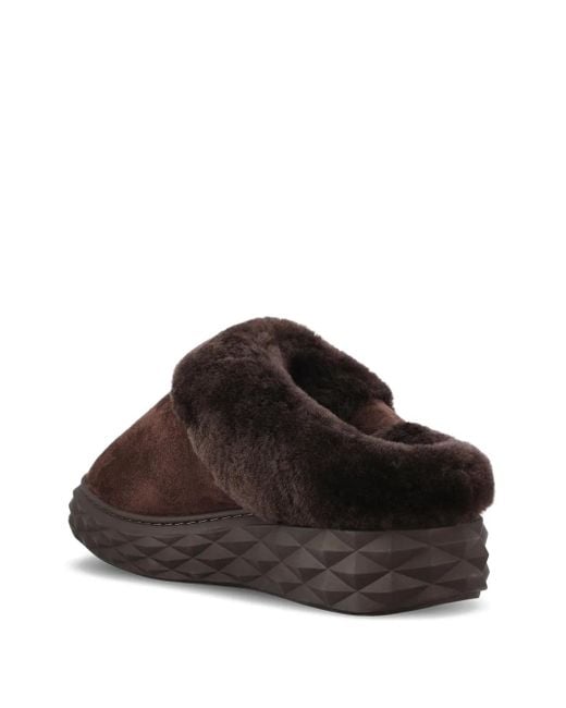 Jimmy Choo Diamond Maxi ミュール Brown