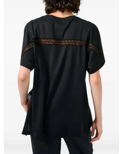 Barbara Bui Black Lace T-Shirt