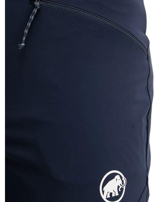 Mammut Blue Aenergy Light Logo-Print Panelled Trousers for men