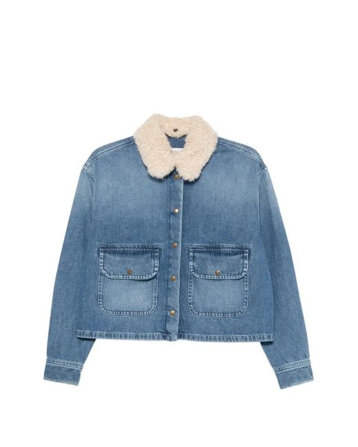 Moncler Blue Long-Sleeve Jacket