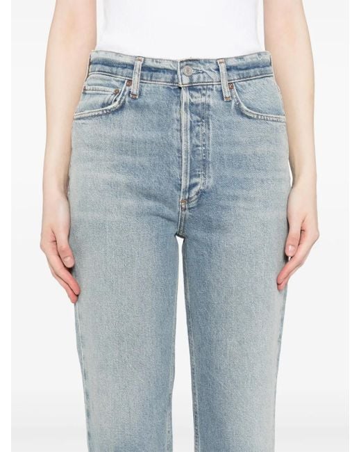 Vaqueros capri Pinch Waist 1990 Agolde de color Blue