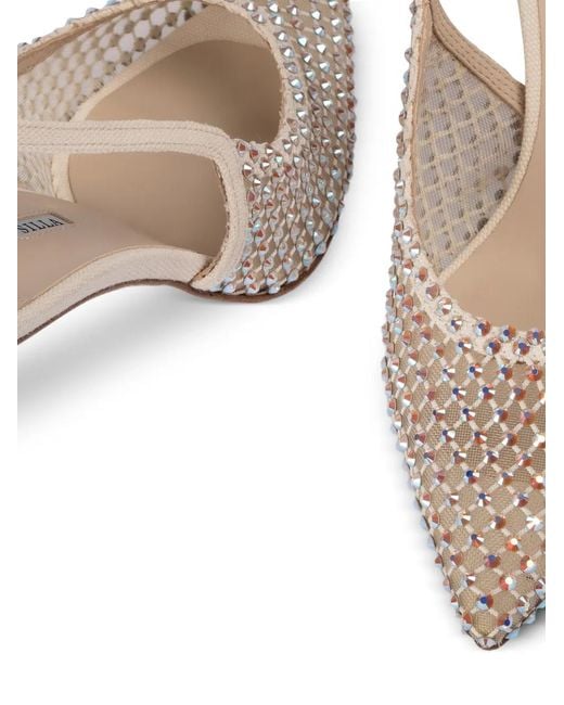 Le Silla White Gilda Heeled Pumps