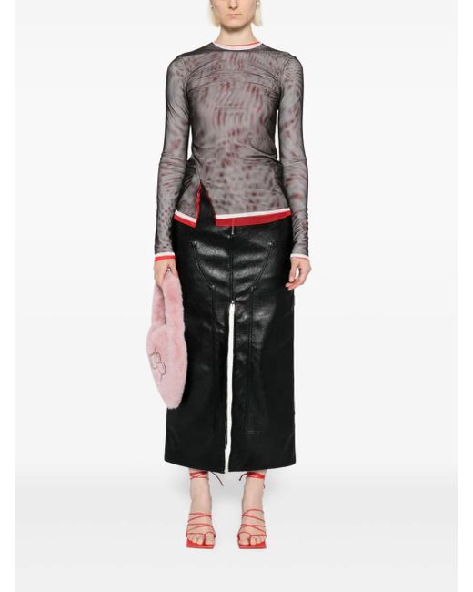MSGM Black Gonna Skirt