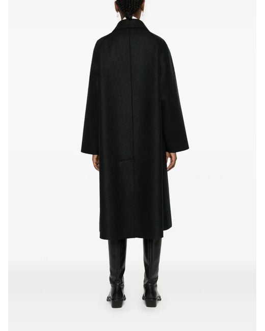 Harris Wharf London Black Virgin-Wool Coat