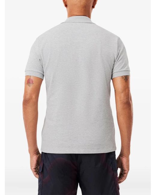 Polo con logo bordado Lacoste de hombre de color Gray