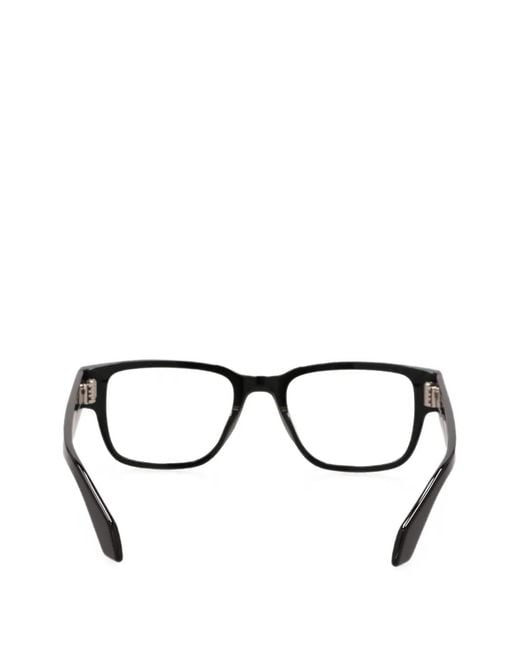 Off-White c/o Virgil Abloh Black Rectangle-Frame Optical Glasses