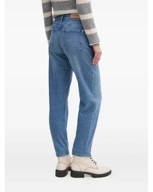 Joop! Blue Logo-Patch Five-Pocket Jeans