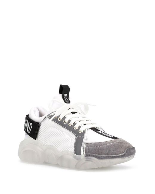 teddy run sneakers moschino