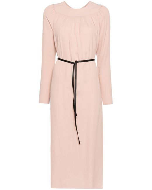 N°21 Pink Crepe Midi Dress