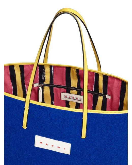 Marni Blue Reversible Tote Bag for men