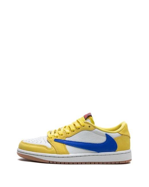 X Travis Scott Baskets Air 1 Retro 'Canary' Nike en coloris Blue