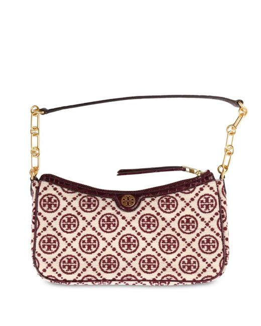 Tory Burch T Monogram Shoulder Bag Pink