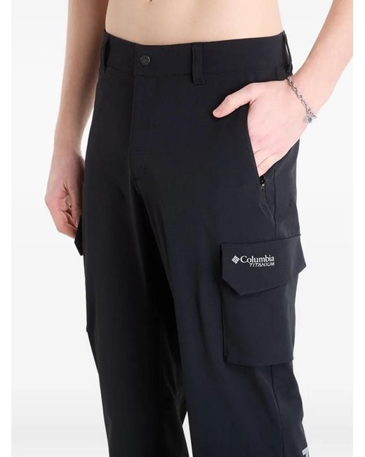 Columbia Blue Cargo-Pocket Trousers for men