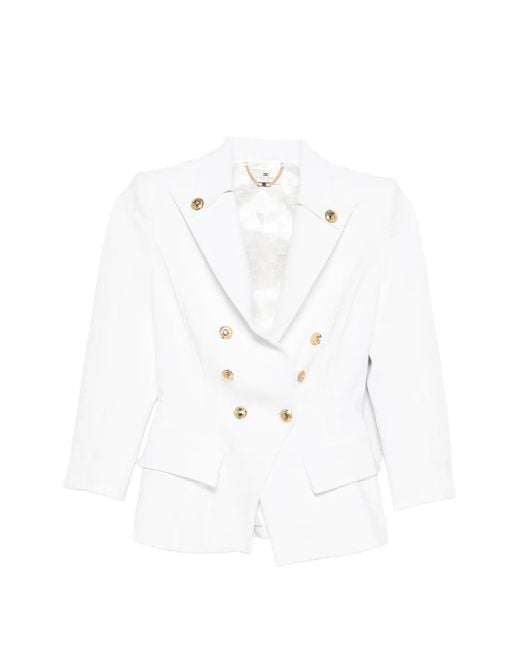 Elisabetta Franchi White Essential Jacket