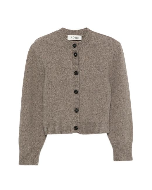 Rohe Brown Button-Up Cardigan