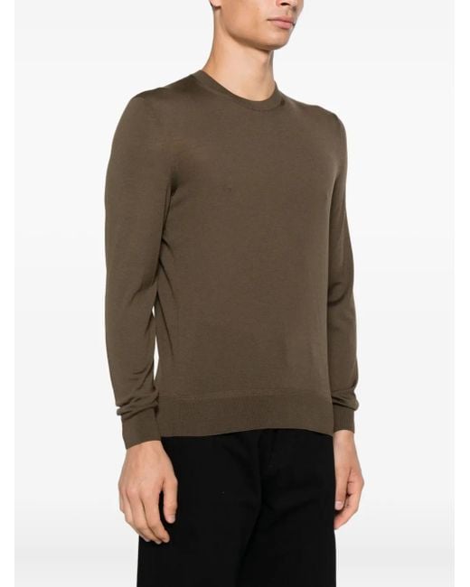 Tom Ford Brown Wool Crew-Neck Top for men
