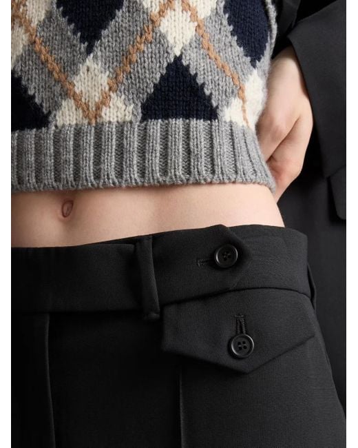 Prada ウールパンツ Black