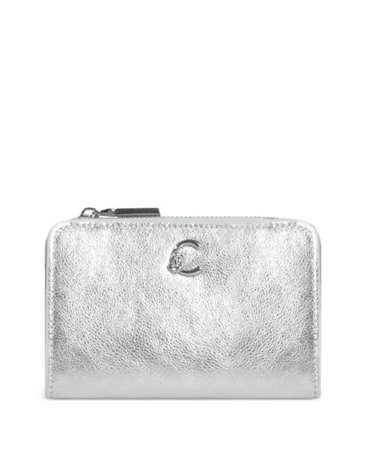 Coccinelle Gray Metallic-Leather Wallet