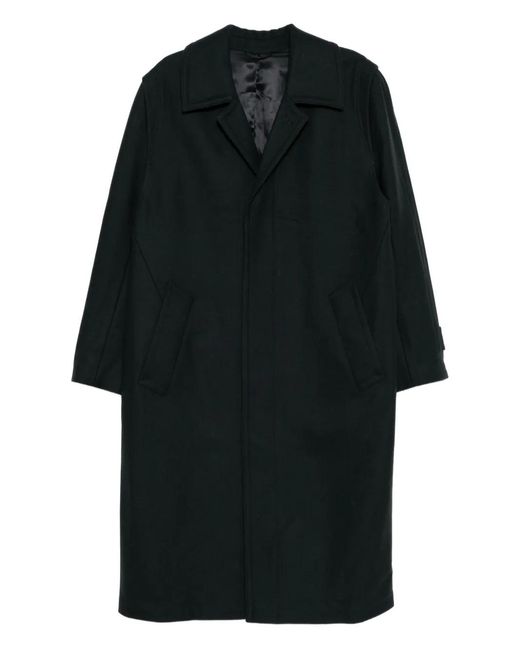 Rier Black Single-Breasted Coat for men