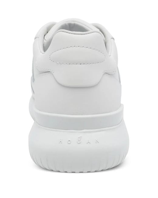 Hogan White Interactive Lateral-Logo Sneakers for men