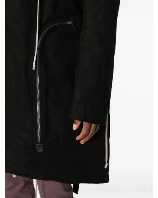 Manteau Bauhaus Fishtail Rick Owens pour homme en coloris Black