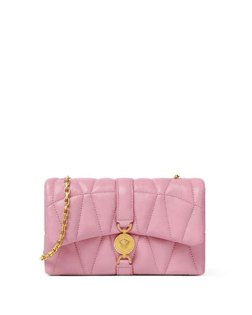 Versace Pink Gesteppte Kleio Mini-Tasche