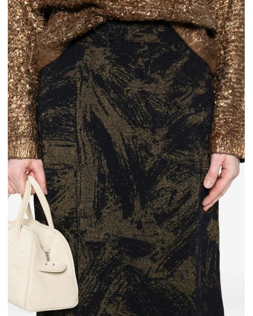 Avant Toi ルレックス Aラインスカート Black