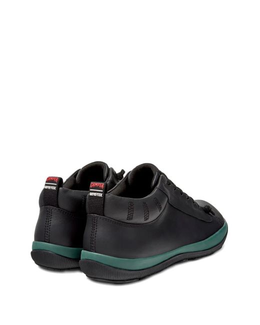Camper Black Peu Pista Gm Leather Lace-Up Sneakers for men