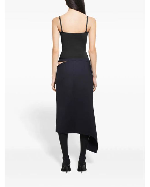 Courreges Slash Midi-Rok in het Blue
