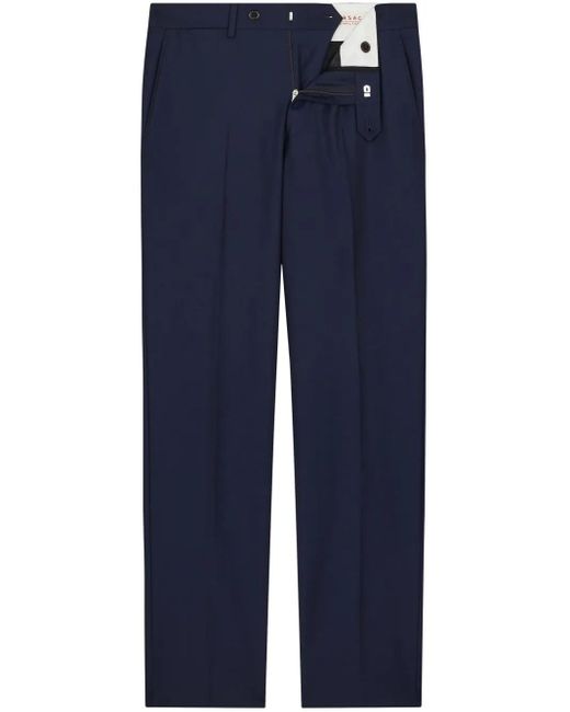 Fursac Blue Wool Tailored Trousers for men