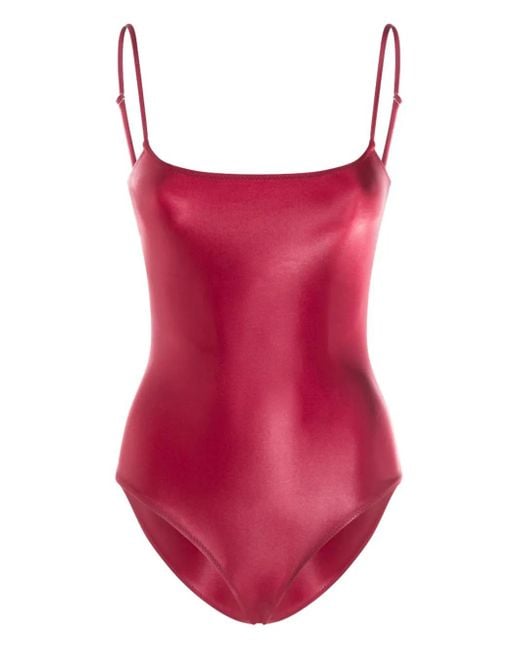 Fiorucci メタリック ボディスーツ Red