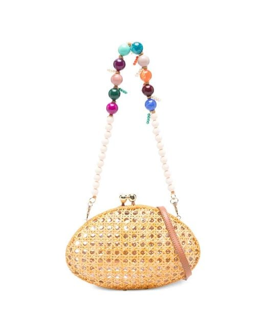 Serpui Metallic Elise Om Clutch Bag