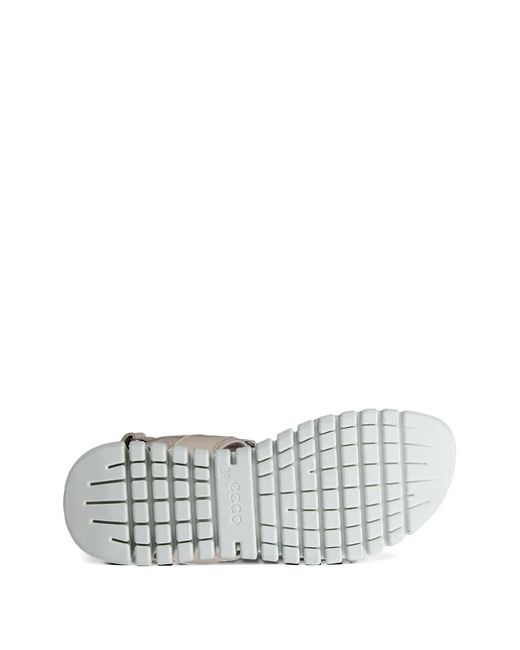 Ecco White Gruuv Sol Touch-Strap Sandals