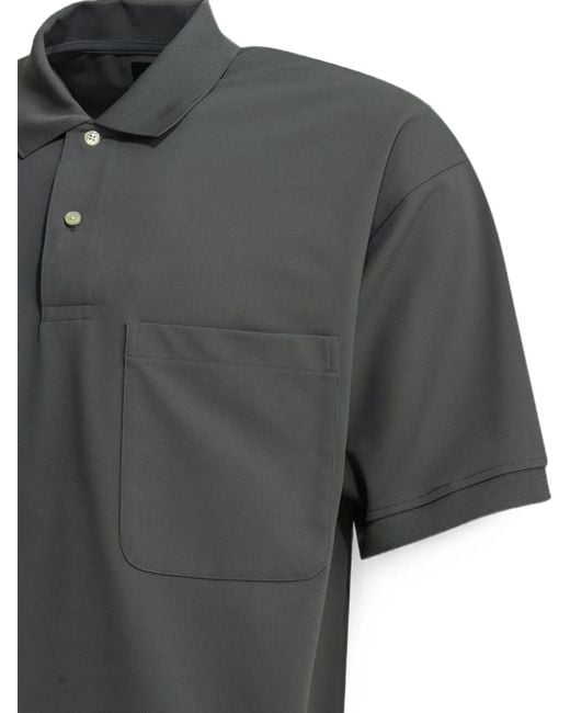 Daiwa Pier39 Gray Tech Short-Sleeve Chest-Pocket Polo Shirt for men