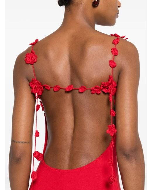 Cult Gaia Red Giuliana Midi Dress