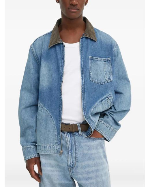 Levi's Blue Pocket Zip Jacket for men