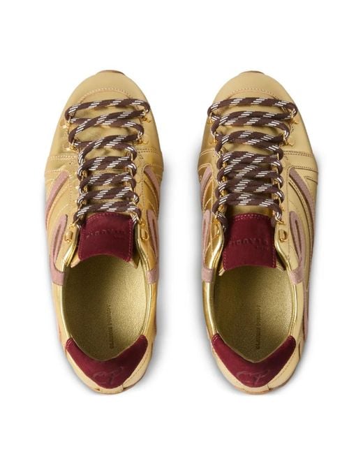 Claudie Pierlot Brown Swing Golden Trainers